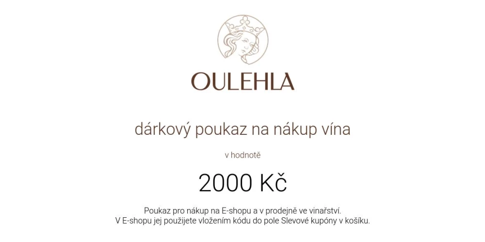 Dárkový poukaz 2000 Kč